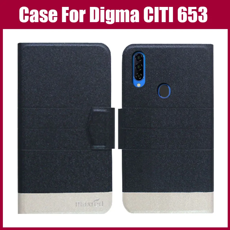 Горячая распродажа! Чехол книжка для Digma CITI 653 роскошный модный ультратонкий