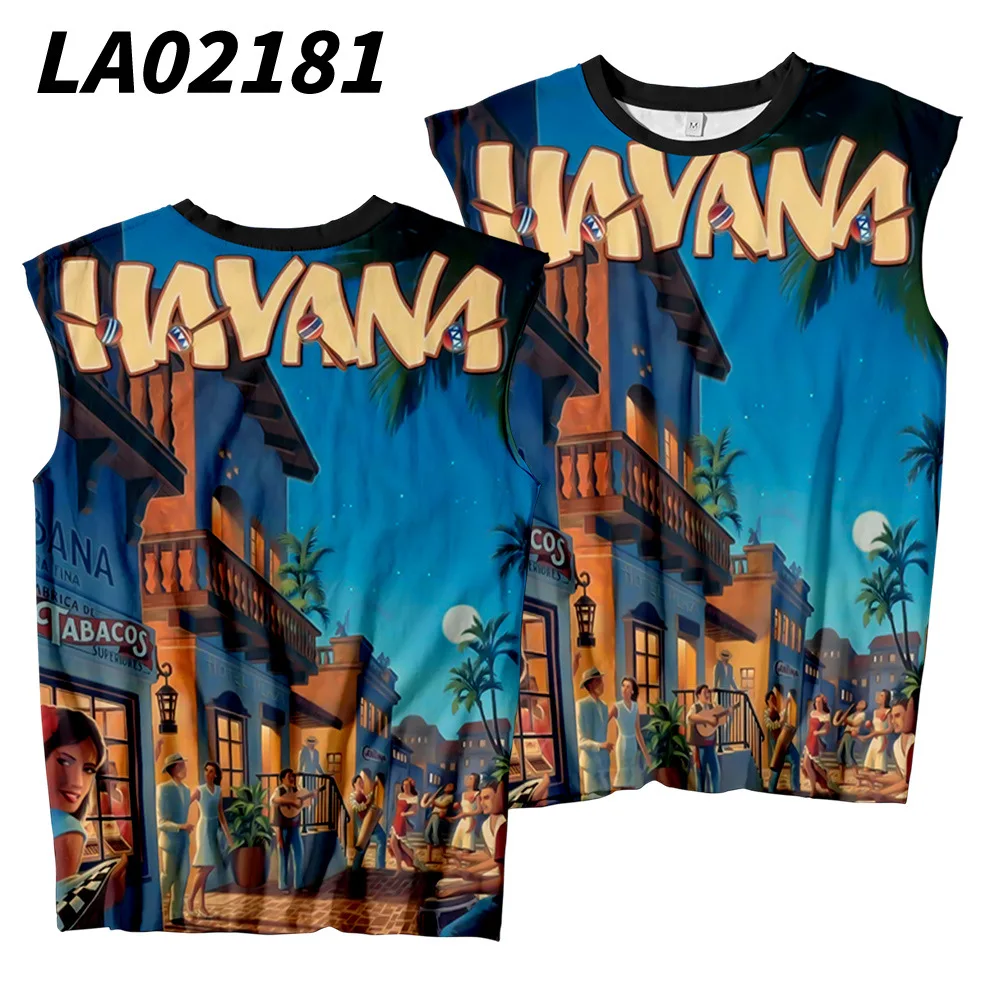 

Для мужчин и женщин жилет 2021 летняя Гавайская печати Пара уличная Harajuku повседневная майка без рукавов с большой Размеры S-6XL