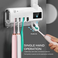 ultraviolet antibacterial holders uv light toothbrush holder intelligent solar multifunctional sterilizer toothpaste dispenser