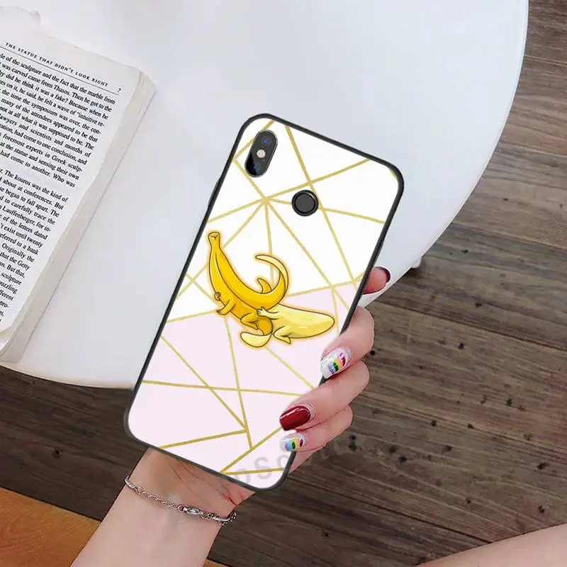 

Cartoon Funny Banana marble Phone Case For Xiaomi Redmi note 4 4X 8T 9 9s 10 K20 K30 cc9 9t pro lite max