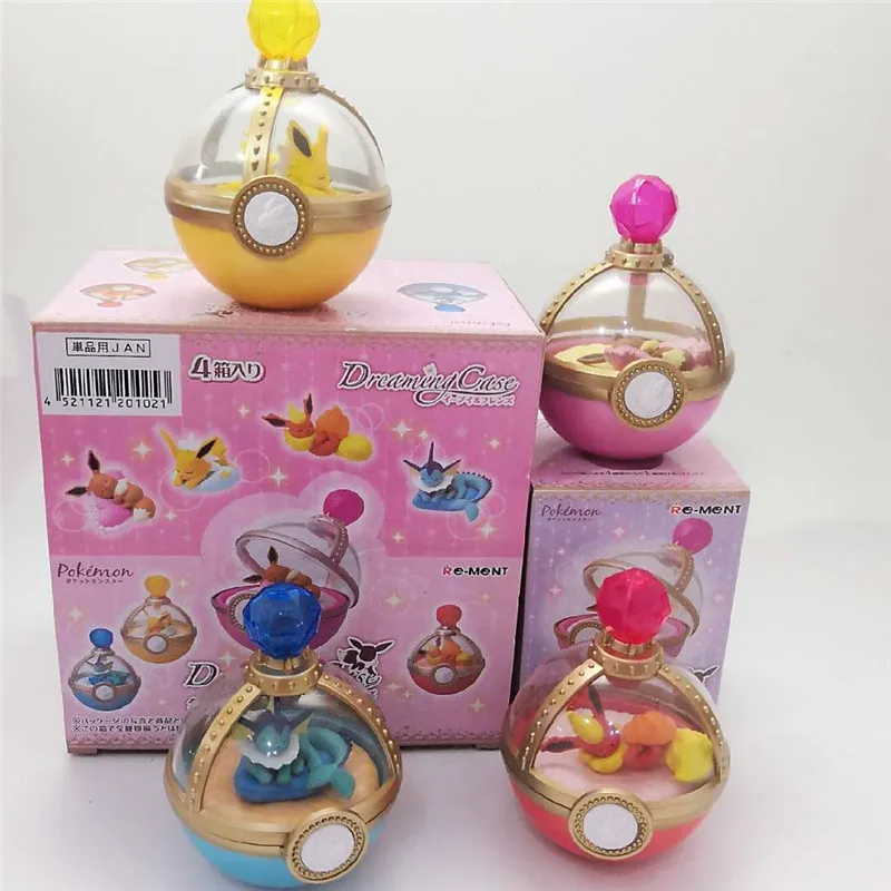 

4 шт./компл. сон Покемон Eevee фигурки семьи модель игрушка мультяшный креативный Покемон мечта куклы-эльфы украшения коллекционные модели игр...