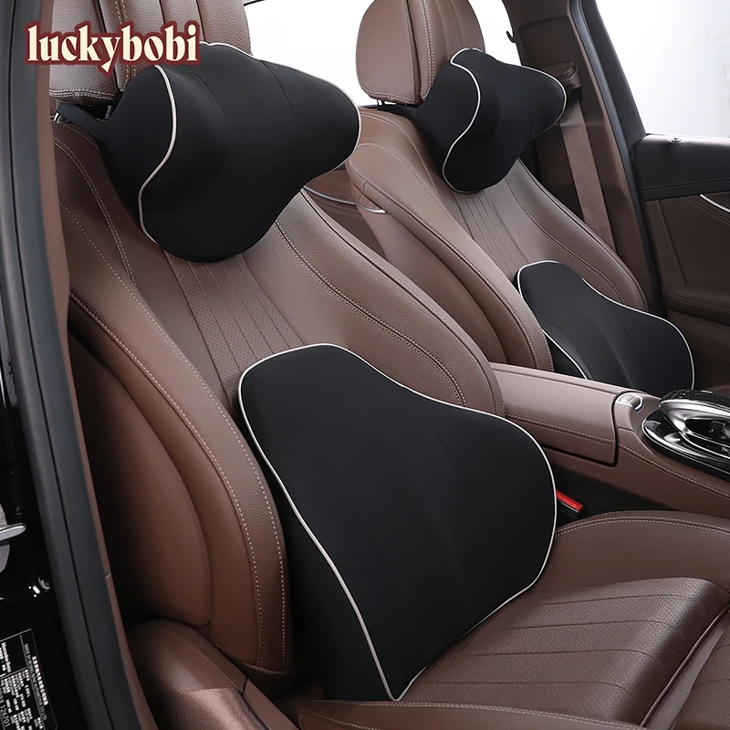 

Car Pillows 3D Memory Foam Warm Car Neck Pillow Office Seat Car Cushion Universal Lumbar Back Full Support Car Auto Accessories