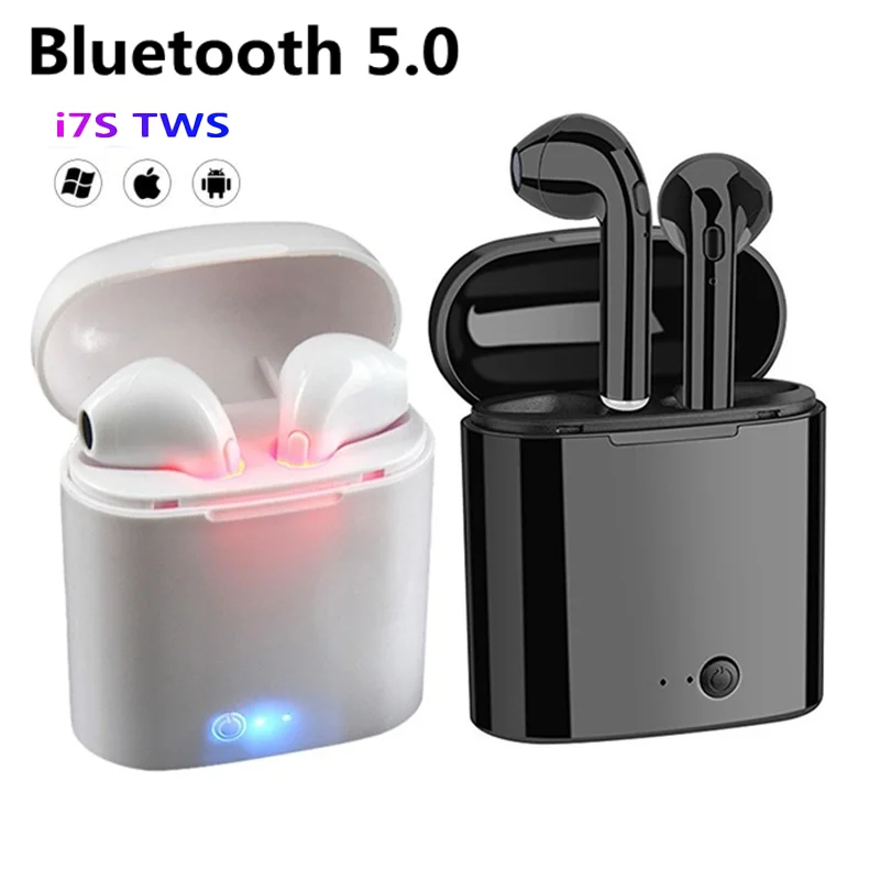 I7s TWS Bluetooth наушники Беспроводные для всех смартфонов Спортивные Стереонаушники