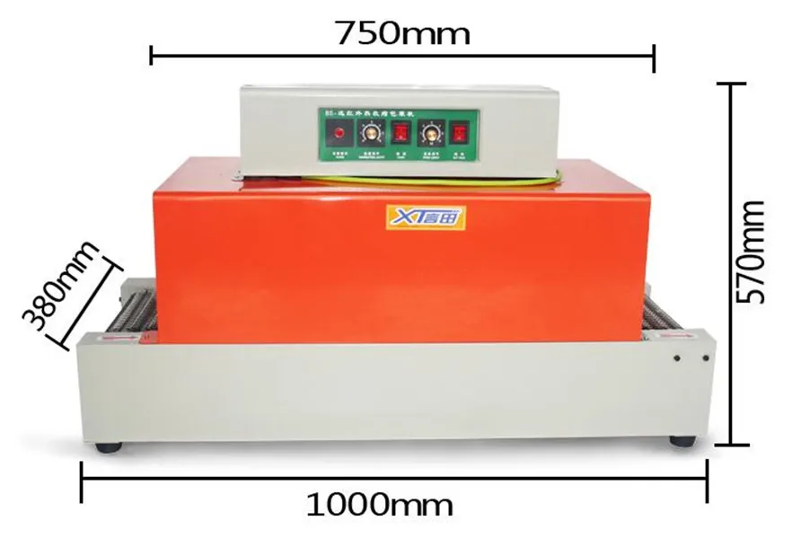 Термоусадочная упаковочная машина туннели для POF/ PVC 220 В CE бесплатная доставка |