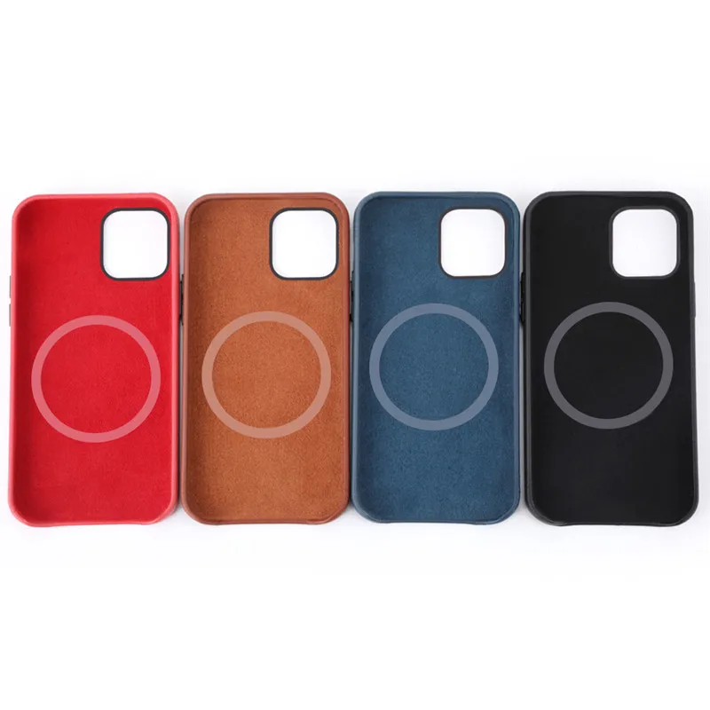 

100% Real Liquid Silicone Case with Magnetic for iPhone 12 Pro Max 12 MINI Protection Cover - Plum/Black/White/Blue/Red Color