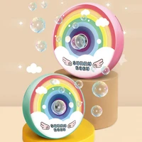 childrens bubble machine toys donut shape cartoon kid parent child toy colorful bubbles are automatically blown out pop it toys