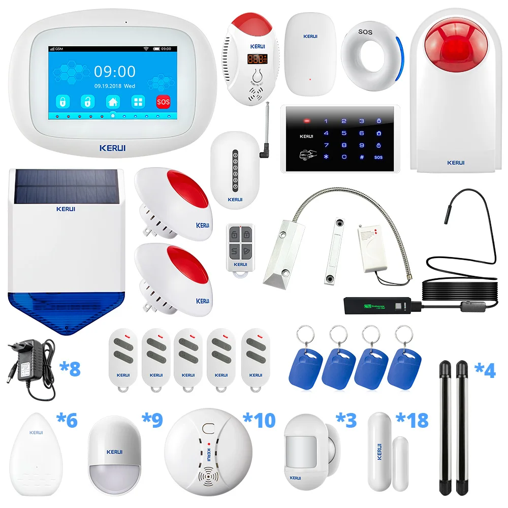 KERUI K52 GSM Wi Fi Беспроводной соединение усиление сигнала Сенсор домашняя система