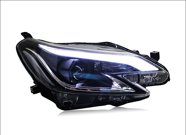 Hireno налобный фонарь для Toyota REIZ MARK X налобный фонарь в сборе светодиодный DRL ангел объектив Двойной Луч Ксенон 2 шт