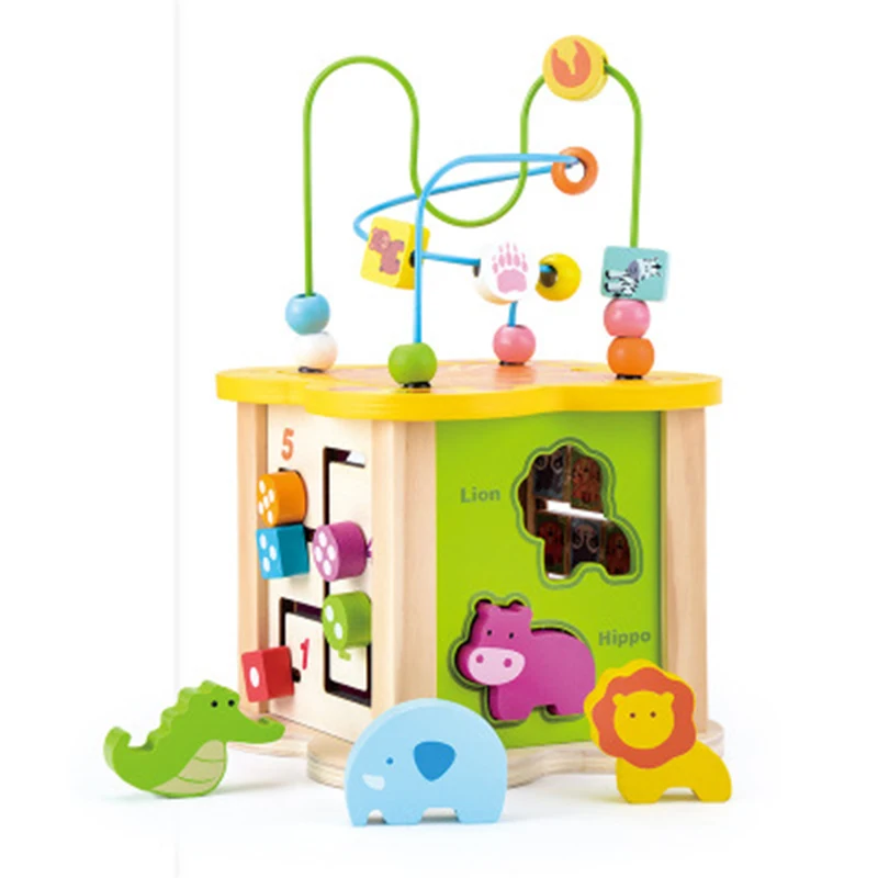 Деревянная обучающая головоломка, игрушка Монтессори для детей, Классический множественный сортировочный блок для детей, набор игрушек-па... от AliExpress WW