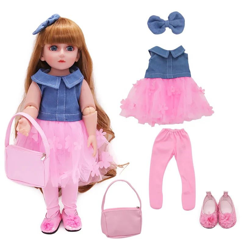 5 предметов в комплекте кукольные аксессуары модное милое платье принцессы +