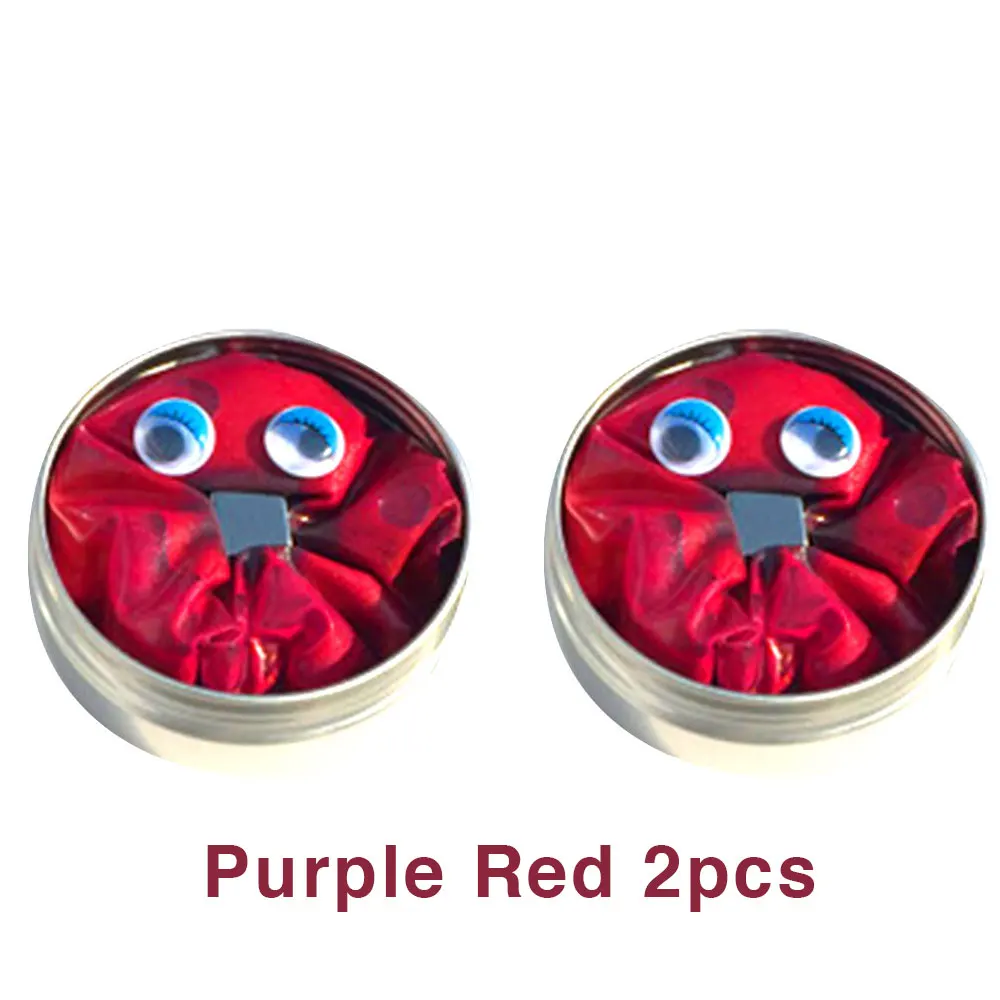 Purple Red 2pcs Забавная Магнитная резиновая грязь Сделай Сам Магнитная слизи полимерная умная глина резиновая красочная Новинка антистрессовая игрушка слизи игрушки для детей - Цвет: Purple Red 2pcs