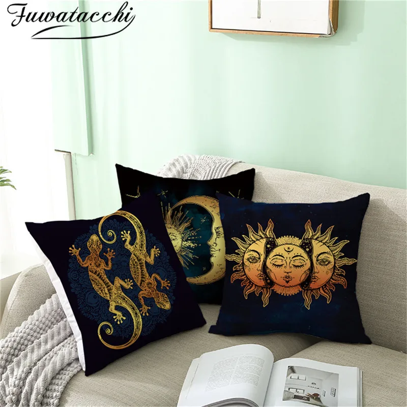 

Fuwatacchi Fantasy tones Cushion Cover Supernatural Throw Pillowcase for Sofa Car Living Room Decorative pillow cover Polyester