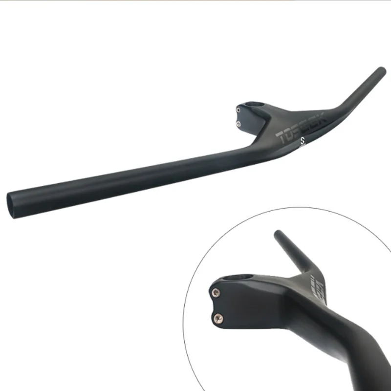 Купи Mtb Integrated Handlebars Stem 28.6mm-17Degree Carbon For Mountain Bike 660~80070/80/90/100mm Bicycle Parts за 2,803 рублей в магазине AliExpress