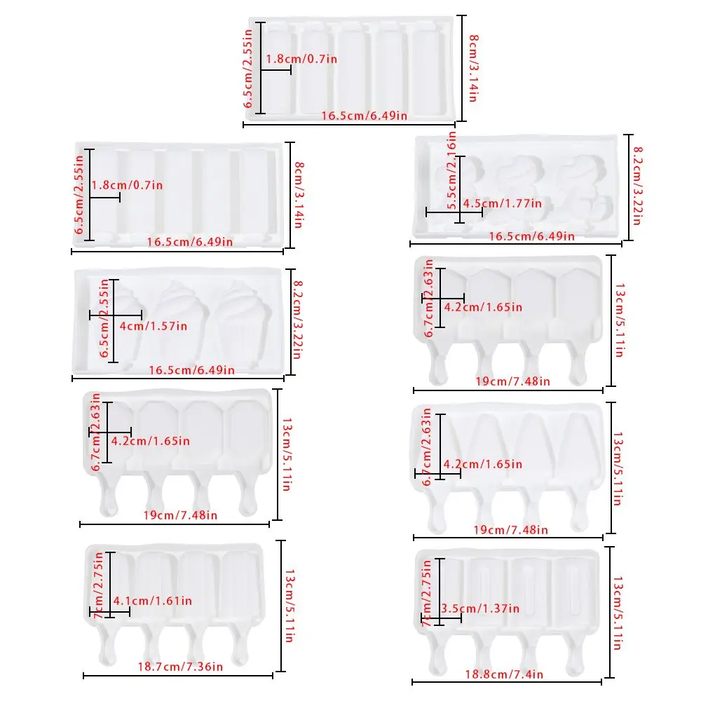 Силиконовая форма для мороженого фруктового льда сделай сам замороженного
