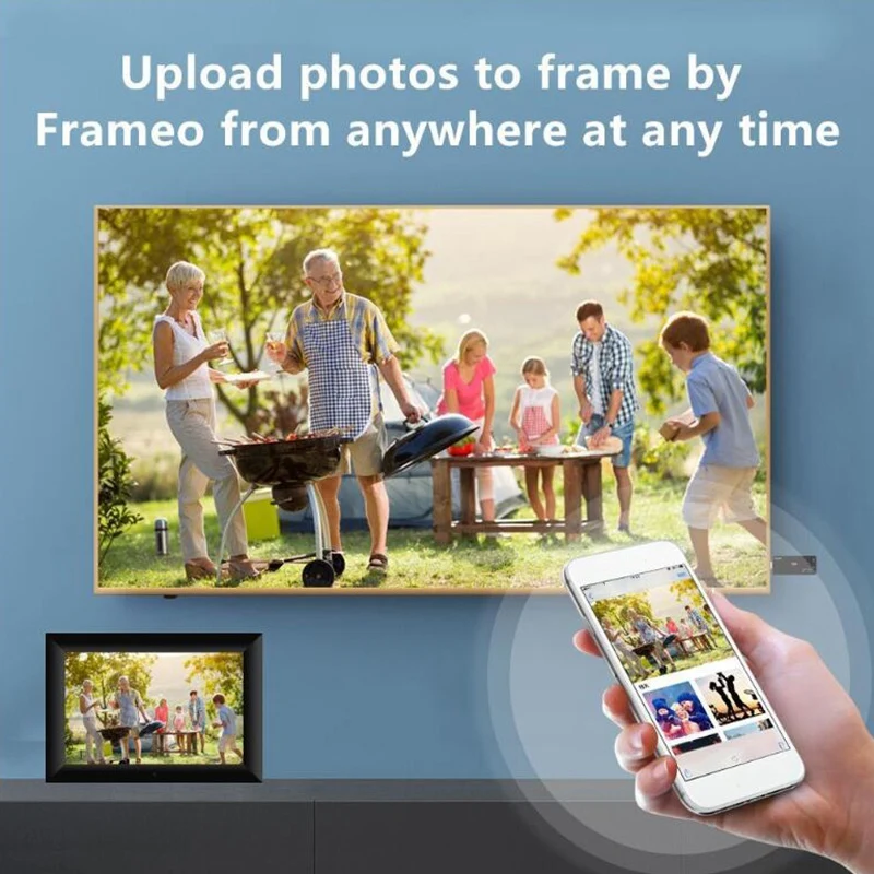 

Touch-Sn P100 10.1 Inch 16GB Digital Picture Frame Smart Electronics WiFi Photo Frame LCD Panel MIPI