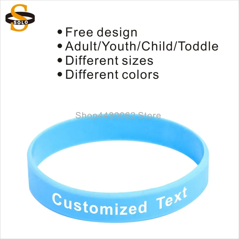 

50pcs/Lot 12mm Width Custom Silicone Wristband For Promotional Gift Personalized Writing Silicone Bracelet Rubber DIY Hand Band