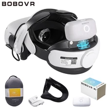 BOBOVR – sangle M2 Pro avec batterie pour casque Oculus Quest 2 VR, Pack de batterie, étui de transport C2, ventilateur F2, accessoire Quest2