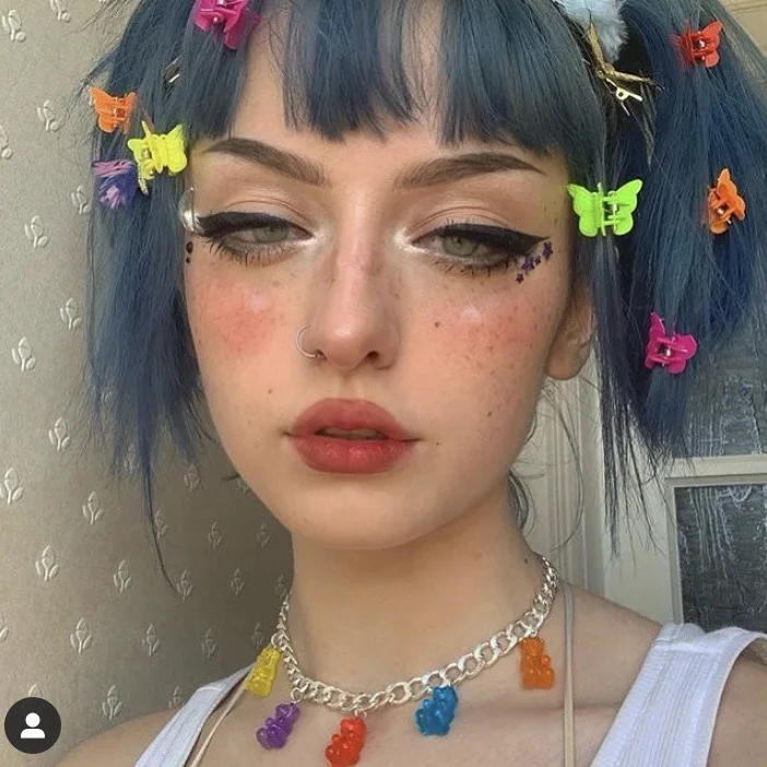 Современное ожерелье в виде темного красочного медведя стиле ретро крутая