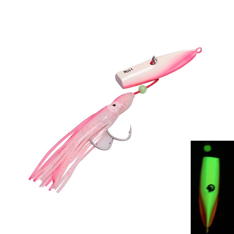 Металлическая приманка для морской рыбалки свинцовые головки блестящая с