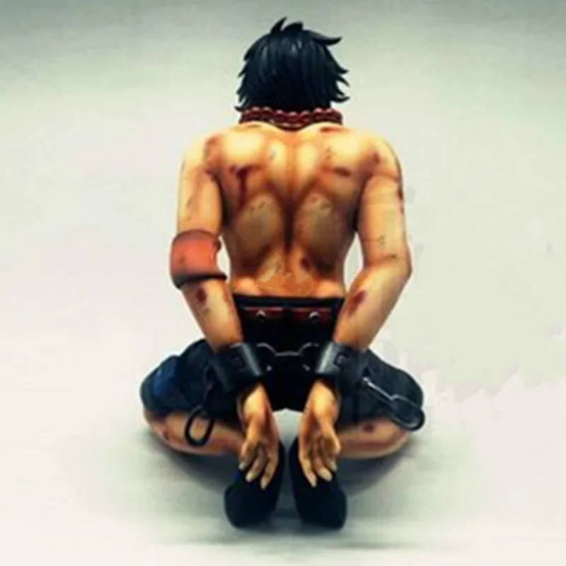 

6" ONE PIECE Portgas D. Ace Statue Whitebeard Pirates Bust Full-Length Portrait GK Action Figure Collectible Model Toy BOX Q295