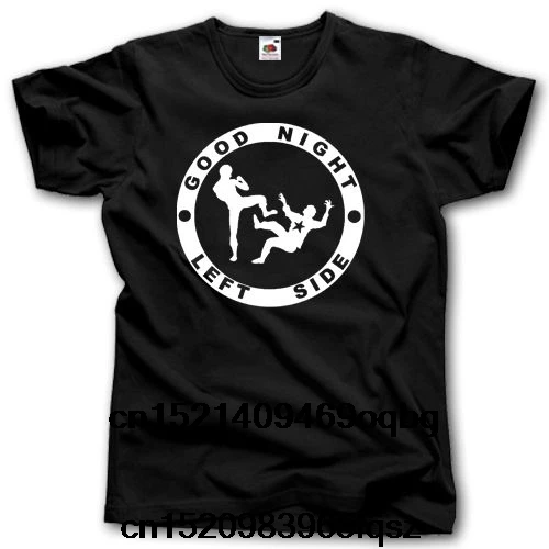 HOOLIGANS/футболка с надписью GOOD NIGHT LEFT SIDE ULTRAS забавные повседневные мужские футболки