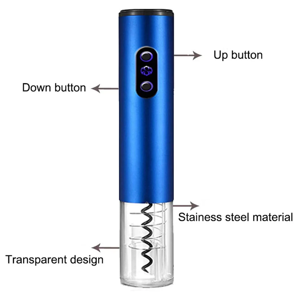

Wine Corkscrew Electric Bottle Opener Automatic Foil Cutter Electric Wine Bottle Opener Accessories Gadgets Bottle Open Portable