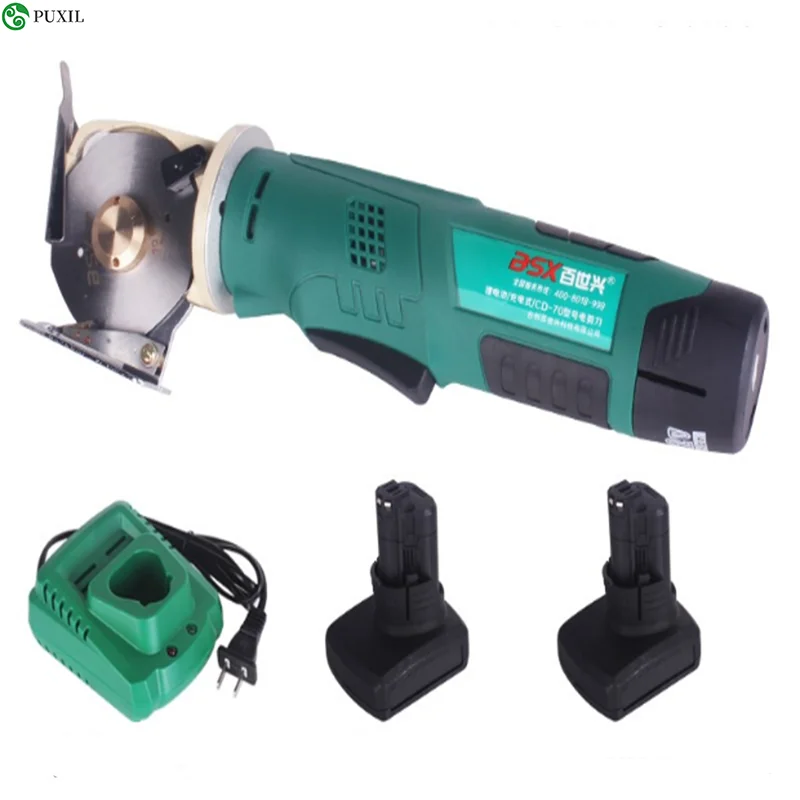 

CD-70 круглый нож Портативный Перезаряжаемые Электрический тканерезальная машина для кожаной одежды резки 12V 12V 2,5 см