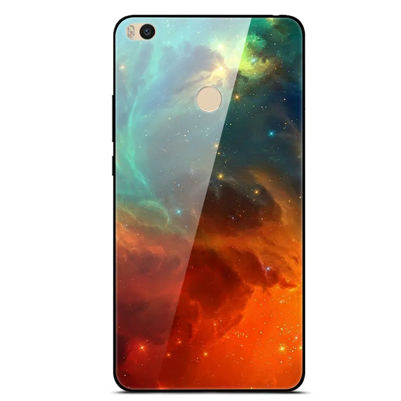 25 Для Xiaomi mi Max 2 Чехол жесткая задняя крышка из закаленного стекла для Xiaomi mi Max2, мягкий силиконовый чехол-бампер из ТПУ для mi Max 2, чехол для телефона s - Цвет: 25