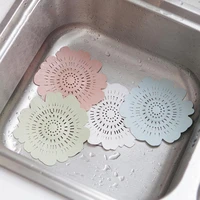 lovely flower shape bath kitchen waste sink strainer stopper drain cover filter