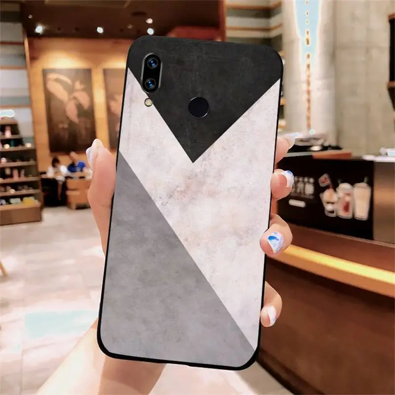 

Marble geometry aesthetics pattern Phone Case For Xiaomi Redmi note 7 8 9 t k30 max3 9 s 10 pro lite