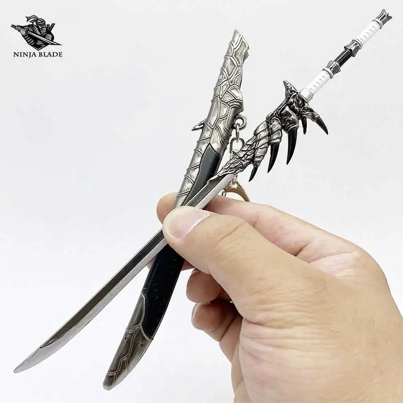 Игровой охотник огромный длинный меч виверн лезвие Холли огненного дракона мини