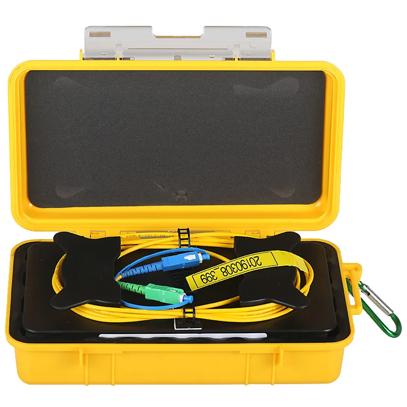 

500m SM FC/SC/LC APC/UPC Fiber Optic OTDR Launch Cable Box Single Mode OTDR Dead Zone Eliminator Fiber Rings Cable Box