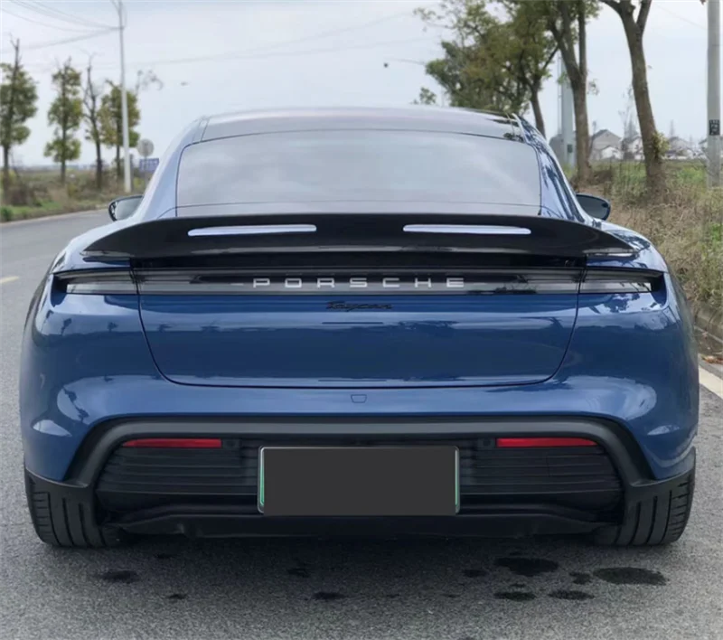 Высококачественный спойлер из настоящего углеродного волокна для Porsche Taycan 2019 2020