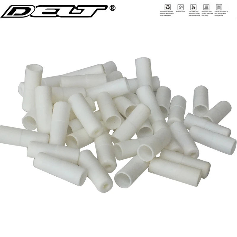 

100pcs 5.0mm MTB road mountain folding bike bicycle brake cable housing end cap tips crimps ferrule white bike parts Accessories