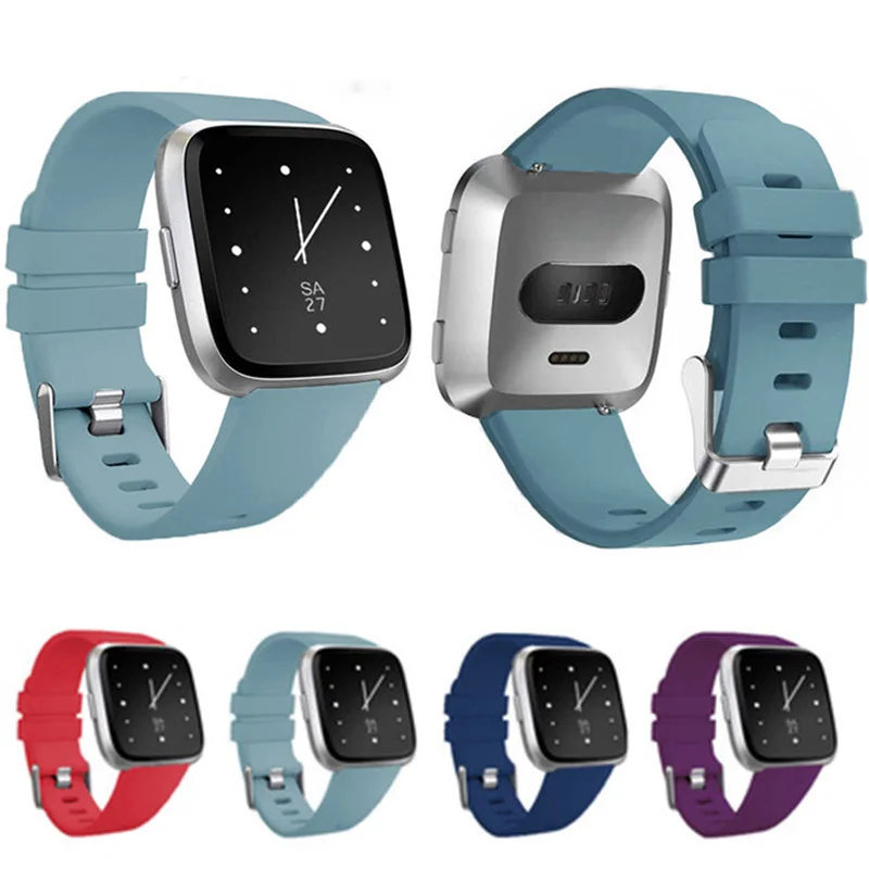 Мягкий силиконовый ремешок для смарт-часов Fitbit Versa обратного спорта Браслет Lite