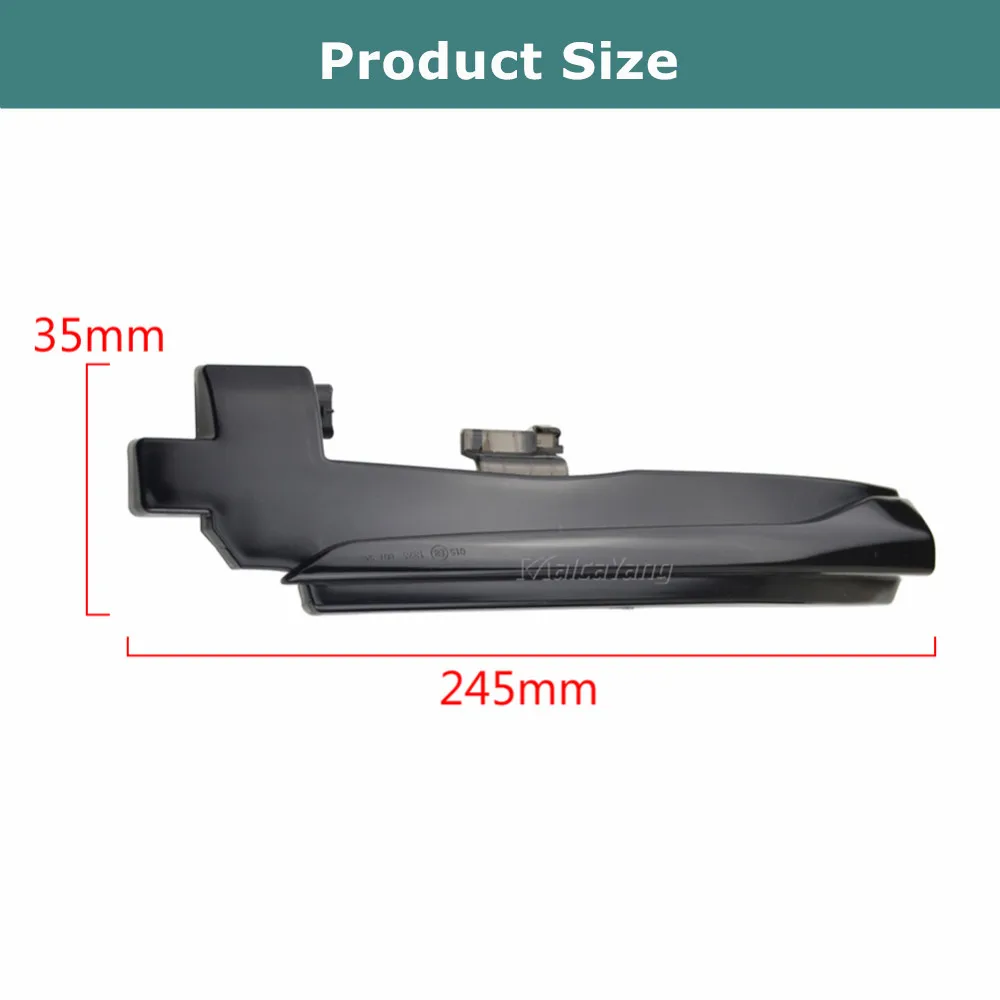 

LED Dynamic Turn Signal Light For Volvo V40 S60 S80 2014-2018 V70 III 2012-2016 Side Mirror Indicator Lamp Sequential Blinker