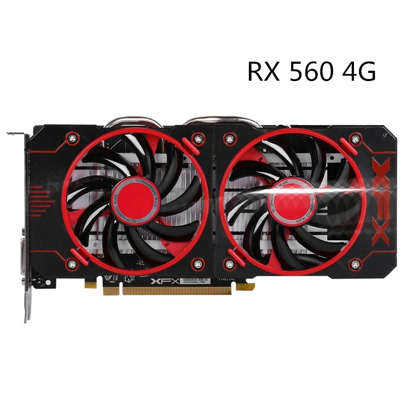 

XFX Video Card RX 560 4GB 128Bit GDDR5 RX 560D Graphics Cards for AMD RX 500 series VGA Cards RX560 470 570 460 580 480 Used