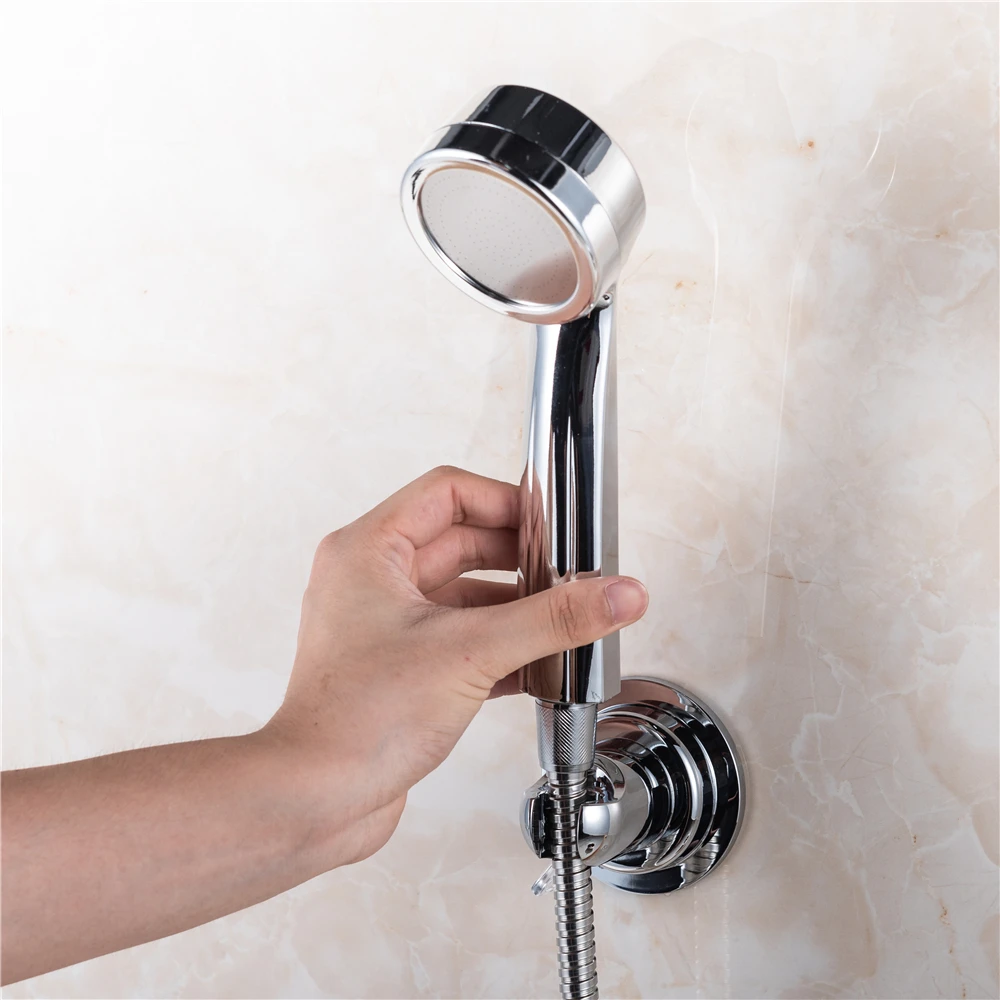 Держатель для душевой лейки с вакуумной присоской универсальный настенный