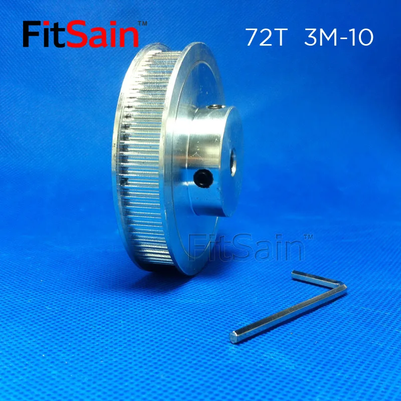 FitSain 3M 18T:72T 1:4 Ремень ГРМ с 10 отверстиями 8/10/12 мм|Шкивы| |