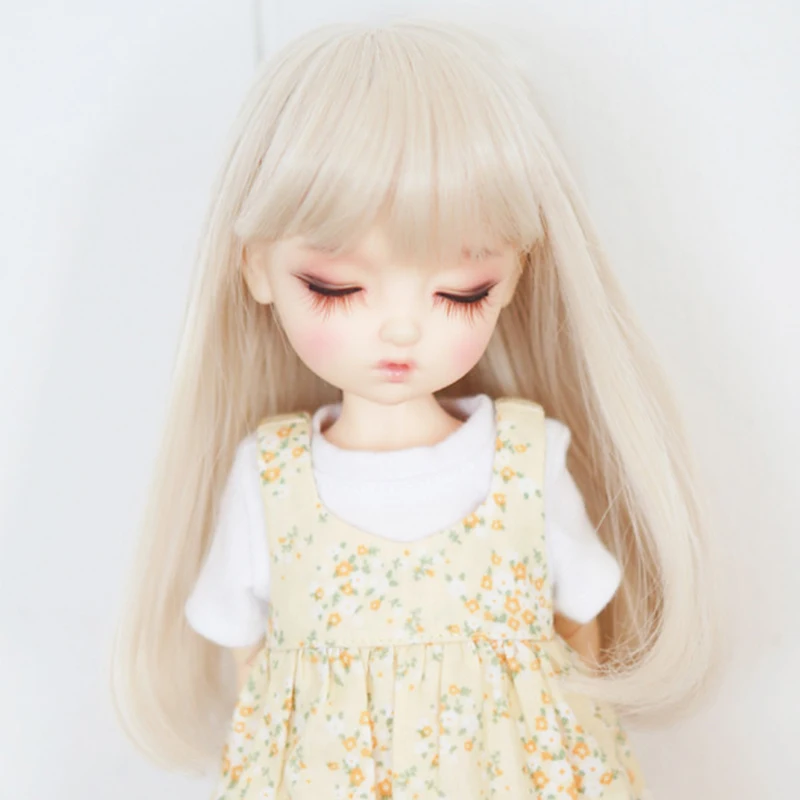 1/3 1/4 1/6 1/8 Bjd Sd кукла парик проволока светильник лый блонд Прямые высокой