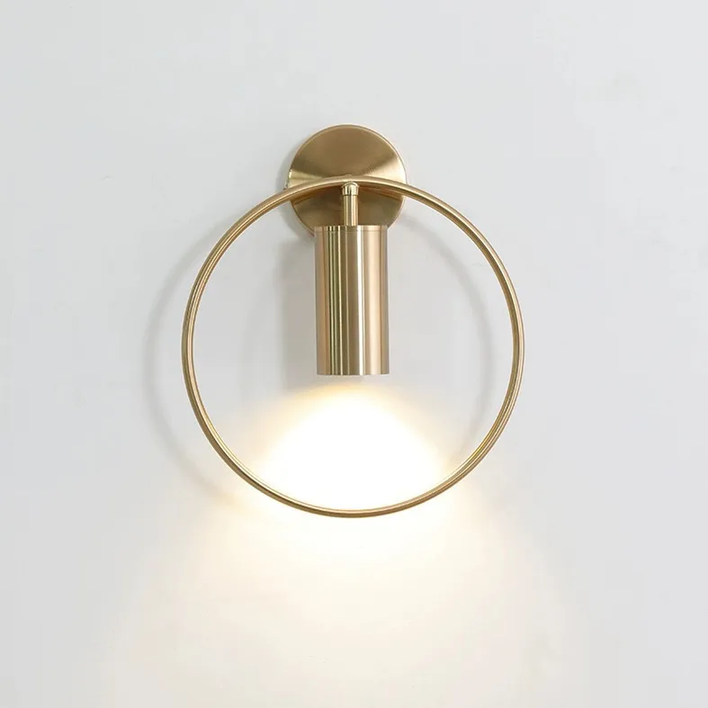 Простой Постмодернистский настенный светильник круглая Светодиодная лампа из
