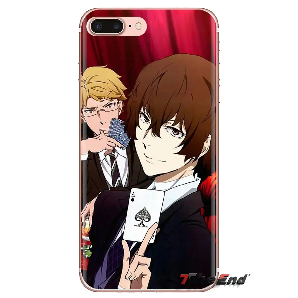 For iPod Touch Apple iPhone 4 4S 5 5S SE 5C 6 6S 7 8 X XR XS Plus MAX Bungo Stray Dogs Soft Transparent Cases Covers |