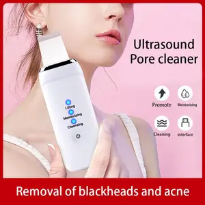 Профессиональный Ультразвуковой очиститель для скребок для кожи лица, ионная глубокая очистка лица, угрей, очиститель пилинг, лопатка, лифтинг лица