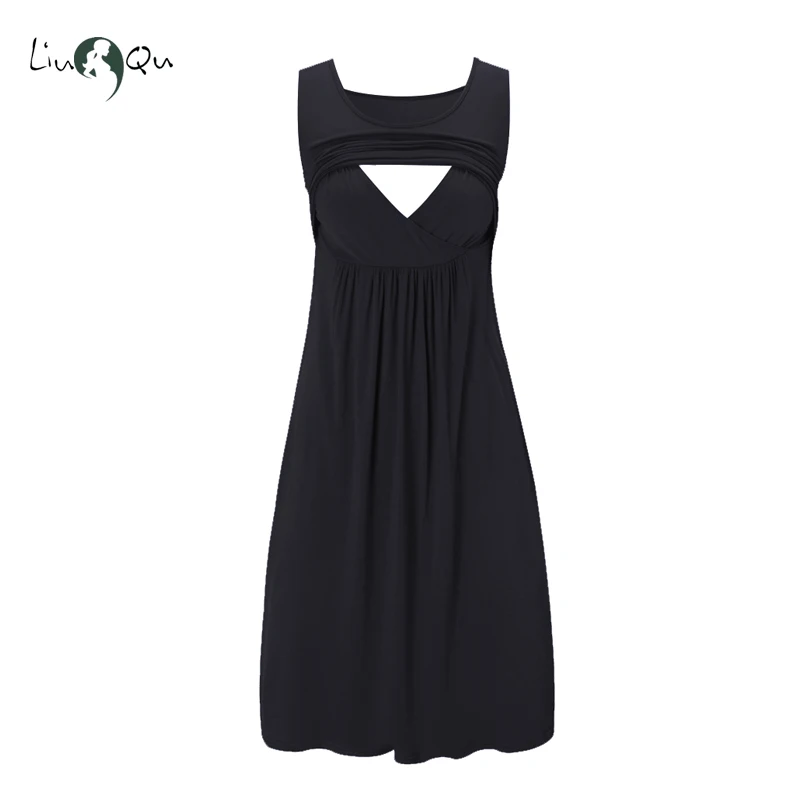 Женское платье для грудного вскармливания с рукавом 3/4 рюшами сбоку Одежда