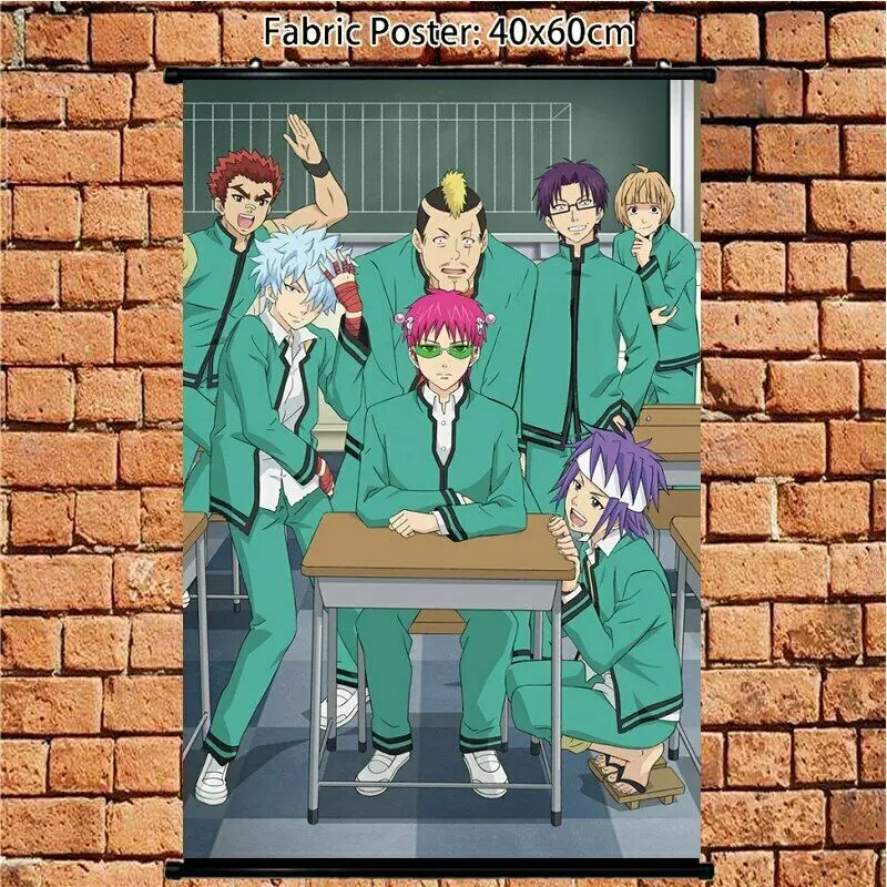 

Плакат аниме «несчастная жизнь Саики к Саики», настенный свиток, украшение для дома, украшение для дома, Настенный декор, картина