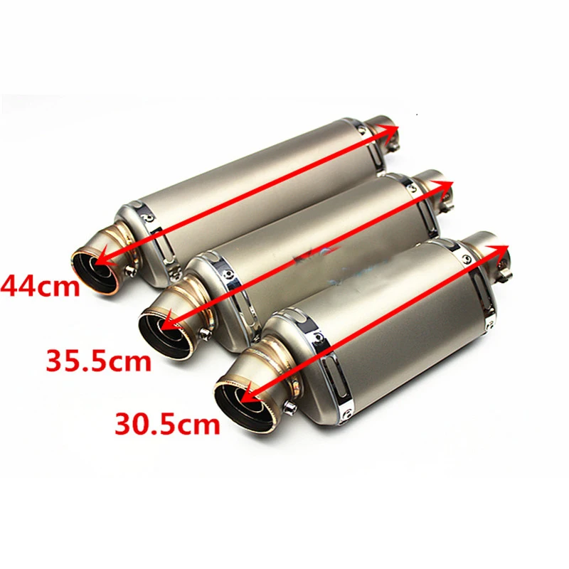 Универсальный Цветной глушитель из углеродного волокна для мотоцикла скутера