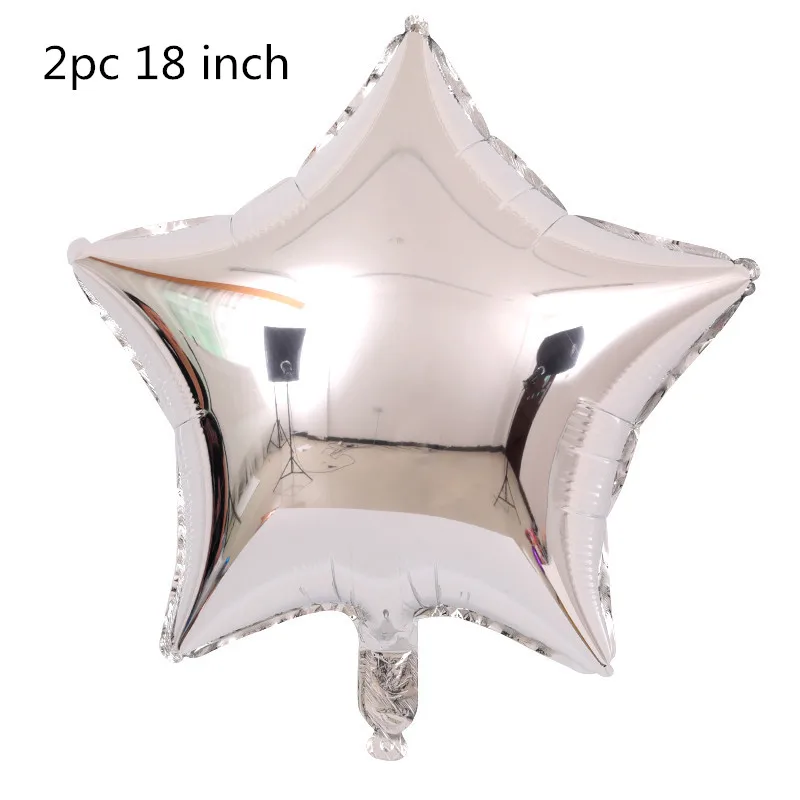 2pcs silver GIHOO 5 шт космонавты и ракеты корабль фольгированные шары космическое пространство с днем рождения галактика вечерние украшения Дети воздушный шар детский душ - Цвет: 2pcs silver