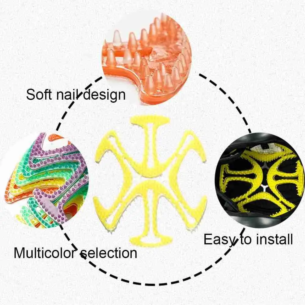 

Silicone Helmet Pad, Heat Insulation And Breathable Suitable Lining, Inner Helmets, Brackets Bicycles For Most Motorcycle A C8P4