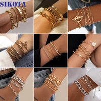 sell like hot cakes popularity accessories fashion personality exaggerate bracelets for women gold link chain