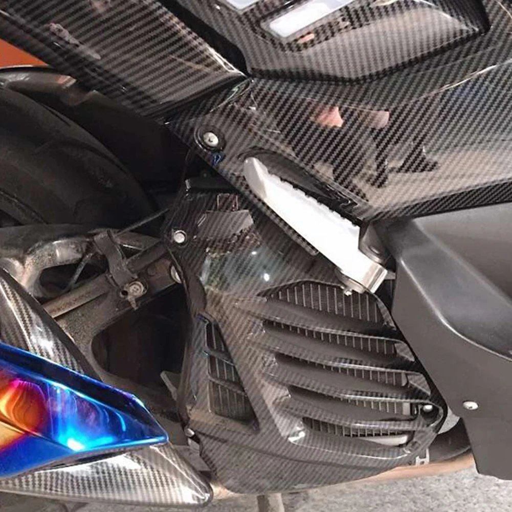 Черная Легкая установка гриль Стайлинг радиатор панель Крышка углеродное